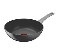 Tefal Renew On - Wok de 28 cm de aluminio 100% reciclado, revestimiento antiadherente cerámico, Thermo-Signal, embalaje 90% reciclado, todo tipo de cocinas, cocina baja en grasas