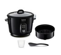 TEFAL RK102811 Cuiseur a riz Classic 2 - Noir | Prepara 900 g de arroz para 4 personas - Olla arrocera con mantenimiento en caliente - Depósito antiadherente - Cesta de