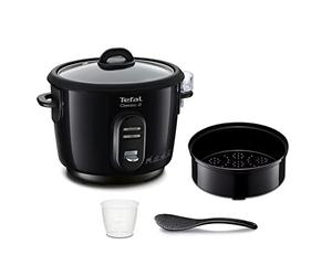 TEFAL RK102811 Cuiseur a riz Classic 2 - Noir | Prepara 900 g de arroz para 4 personas - Olla arrocera con mantenimiento en caliente - Depósito antiadherente - Cesta de