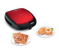 Tefal Sandwichera Y Gofrera Snack Time Colormania, Superficie de cocción 22,5x13