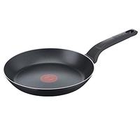 Tefal Sartén B55504 Easy Cook & Clean de 24 cm | Revestimiento antiadherente | Señal térmica | Base resistente | Fácil limpieza | Forma profunda | Negro