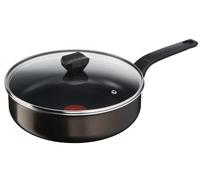 TEFAL B5543202 EASY COOK & CLEAN Sauteuse 24 cm avec couvercle, anti adhésif tous feux sauf induction, fabriqué en Franc