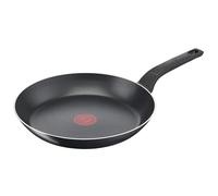 Tefal Sartén Easy Cook & Clean B55508, 32 cm, con revestimiento antiadherente, señal térmica, base estable, fácil limpieza, forma profunda, color negro, No apto para inducción