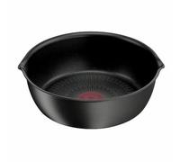 Tefal Sartén Ingenio Eco Resist de 26 cm de profundidad, apilable, inducción, revestimiento antiadherente, indicador de inicio de cocción, cocción saludable, agarre perfecto, fabricada en Francia L3978502, negra