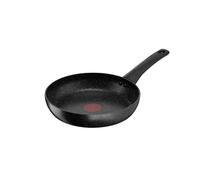 Tefal Sartén Titanium Stone de 24 cm, revestimiento duradero antiadherente de alto rendimiento, seguro para metal, todas las cocinas, incluida inducción, señal térmica, color negro, E1050445