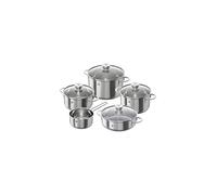 Zwilling 40110-009 Nova-Batería de cocina,set de 5 piezas,Acero inoxidable,Apto para todo tipo de cocinas,incluída inducción,1 Olla alta, 6,0 l, 1 Cazo sin tapo, 1,5 l, 1 Rustidera, 2,7 l