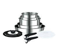 Tefal Set de cacerolas Ingenio, Acero Inoxidable, Metalizado, 39 x 39 x 28 cm