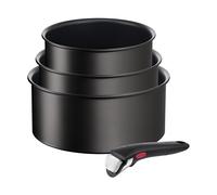 Tefal Set de ollas Ingenio Unlimited 4 piezas Negro