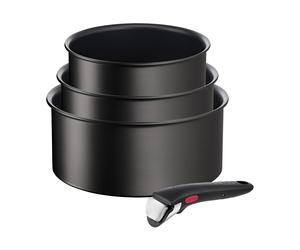 Tefal Set de ollas Ingenio Unlimited 4 piezas Negro
