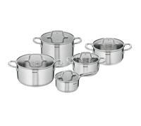 Tefal Set Virtuoso de 10 piezas: Cacerola de 16 cm, Ollas de 18/20/24 cm, Olla para pasta de 22 cm.