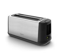 Tefal Subito, Tostador 2 Ranuras extra largas, 7 Niveles de tostado, Inox | Opción calentamiento 1 ranura, 1700W, Bandeja recogemigas, Detén, descongela y recalienta fácil, TL342D