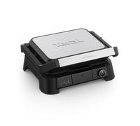 Tefal SuperGrill, Barbacoa contacto 3 en 1, Posición horno con 3 alturas, Superficie de cocción de 600 cm², termostato ajustable, 3 niveles de temperatura, antiadherente, 2000 W, GC510DE0