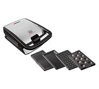 Tefal SW854D sandwichera 700 W Negro, Acero inoxidable