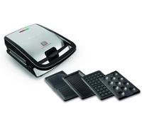 Tefal SW854D sandwichera 700 W Negro, Acero inoxidable