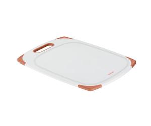 Tefal - Tabla de cortar de plástico, antideslizante, apta para lavavajillas, resistente, mango, ranura para jugo, Fresh Kitchen K2084004