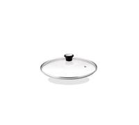 Tefal Tapa cristal 24 cm 280976 Tapa de cristal con ventilación de vapor integrada, pomo cómodo, apta para sartenes, ollas y guiseras