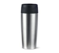 Taza de Viaje TEFAL Classic 0,36L Acero Inoxidable: Tapa Quick Press, Reutilizable, 100% Hermética, Mantiene Bebidas Frías 8h y Calientes 4h, Tapa 360° - N2020110