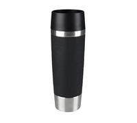 Tefal Taza de Viaje Grande, Acero Inoxidable, Negro, 8 x 8 x 24 cm