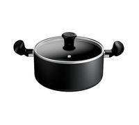 Tefal Titanium Essential B9414644 - Olla de 24 cm + tapa, revestimiento antiadherente de alto rendimiento, apto para espátulas de metal, apto para todas las estufas excepto inducción