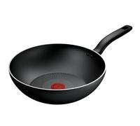 Tefal Titanium Essential Wok 28 cm, revestimiento antiadherente de alto rendimiento, apto para espátulas de metal, todas las cocinas excepto inducción, B9411944