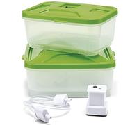 Tefal Vacupack Canister XA258010 - Kit Conservación para envasado al vacío de plástico compatible con vacupack plus, 17 x 16 x 15 cm, conserva tus alimentos durante más tiempo frescos