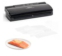 Tefal Vacupack classic VT254070 - Envasadora al vacío, con función sellar y parar, diseño moderno y compacto para fácil almacenaje, incluye 18 bolsas, conserva tu comida fresca más tiempo