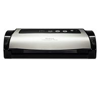 Tefal Vacupack plus VT2560PR - Envasadora al vacío de acero inoxidable, con función solo sellar y parar, diseño moderno y compacto para fácil almacenaje, incluye 2 rollos, con función húmedo y seco