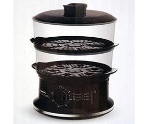 Tefal VC140135 2basket(s) Independiente 900W Negro vaporizador - Vaporera (2 cesta(s), Negro, Independiente, Giratorio, Mecánico, 900 W)
