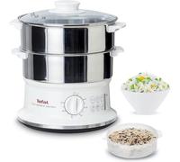 Tefal VC1451 vaporizador 2 cesta(s) Independiente 900 W Blanco, Acero inoxidable