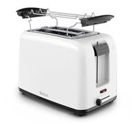 Tefal Vita, Tostadora 2 Ranuras, 800W, Recalentamiento práctico, 7 Niveles de Tostado, Ranuras Extra Anchas, Bandeja recogemigas extraíble, Blanco, TT1A21E0