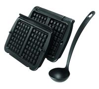 Tefal XA7248 OptiGrill - Placas para gofres OptiGrill+ y Elite, incluye cucharón, color negro
