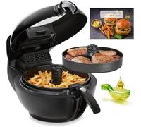 Tefal ActiFry Genius XL YV9708 Doble 1500 W Freidora de aire caliente Negro