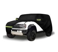 Tefebatu Funda para Coche Exterior para Ford Bronco 6 4-Door 2020-2023,Resistente Al Sol, A La Lluvia, Al Polvo,con Cremallera y Cordón Resistente Al Viento