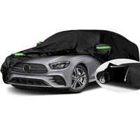 Tefebatu Funda para Coche Exterior para Mercedes C-Class C300 2016-2021,Resistente Al Sol, A La Lluvia, Al Polvo,con Cremallera y Cordón Resistente Al Viento