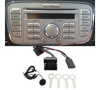 Tefola Bluetooth 5.0 Wireless Audio Adapter Bluetooth Music Adapter Aux In Kabel mit Mikrofon Ersatz für Focus Mondeo Fiesta Fusion 6000CD