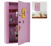 Tefola Friends Monica's Key Hooks, 19 x 5 x 29,4 cm, caja para llaves de madera con 6 ganchos, caja para llaves, armario de pared, soporte para llaves de pared, para TV show, puerta de entrada