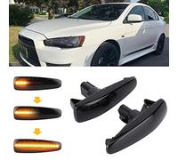 Tefola Luces LED de marcador lateral para coche, lámpara lateral para coche, luz de señal de giro 8351A001 apta para Mitsubishi Lancer/Evolution Evo X