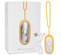 Tefola Monitor de sueño microcorriente, ayuda para dormir por USB, monitor de sueño portátil, utilizado para aliviar el insomnio, la ansiedad y el estrés (amarillo)