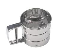 Tefter De Polvo De Aulula Reusable - Copa De Hornear Inoxidable, Fiesto De Malla De Mano | Herramienta De Tamiz De Azúcar Portátil, Suministros Ideales Esenciales De Cocina Fácil De Limpieza P