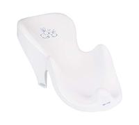 Tega Baby ® Asiento de baño anatómico para bebé con función antideslizante para bañera, ergonómico de plástico de alta calidad, asiento para bañera para bebé de 0 a 12 meses, diseño: conejo, color blanco