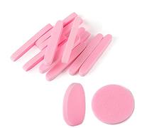 TegelryingEsponja facial comprimida, PVA profesional para eliminar el maquillaje, limpieza de rostro redondo, esponjas exfoliantes para las mujeres, 60 Piezas, Rosado, 60.00[set de ]