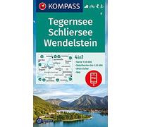 Tegernsee / Schliersee / Wendelstein + Aktiv Guide (8): 4in1 Wanderkarte mit Aktiv Guide und Detailkarten inklusive Karte zur offline Verwendung in ... Fahrradfahren. Skitouren. Langlaufen.