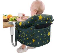 Teglu Trona Portatil Bebé Clip Asiento de Mesa para Bebé Portatil&Plegable Trona de Viaje Silla Bebé Comer Instalación Rápida(6 a 36 meses, 15 kg)
