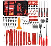 TEGOVE 352 Piezas Herramientas Kit Desmontar Coche,Herramientas Desmontaje Coche,Herramientas de Palanca para Automóviles para Herramientas Desmontar Interiores Coche Radio Audio