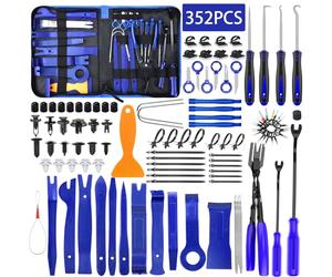 TEGOVE 352 Piezas Herramientas Kit Desmontar Coche,Herramientas Desmontaje Coche,Herramientas de Palanca para Automóviles para Herramientas Desmontar Interiores Coche Radio Audio