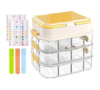 TEGOVE Cajas Almacenaje Para Lego Organizador Juguetes,Cajas De Almacenamiento Transparentes, 4 Niveles, Para Bloques De Construcción Y Rompecabezas,Piezas Pequeñas Para Juguetes Habitación Infantil