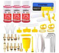 TEGOVE Kit Purgado Frenos para Shimano,TEKTRO, MAGURA Gama de Frenos de Disco Hidráulicos,Kit de Purga de Freno para Bicicleta,Kit Sangrado frenos Incluido Líquido de freno Mineral (180ML)