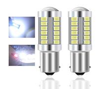 Teguangmei 1156 BA15S P21W 7506 Bombillas LED para Coche Blanco 900LM Ultra Brillante 5730 33-SMD LED Freno de Luz de Retroceso Luz de Freno Luz de Freno Luz de Advertencia 12-30V 3.6W- 2Pcs