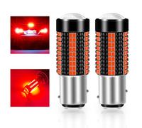 Teguangmei 1157 BAY15D P21/5W Bombillas LED para Coche 5W Ultra Brillante Rojo 3020 126SMD LED Luces de Freno Luz de Retroceso Luces Traseras Luz de Estacionamiento (2 PCS)
