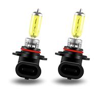 Teguangmei 2x 9006 Bombilla Halógena Para Faros Delanteros 12V 55W Superbrillante 3000K Luz Amarilla Halógena - Para Faros Delanteros de Coche Antiniebla Luz Antiniebla Luz Diurna DRL